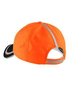 Alternative view of Safety Cap with High Visibility Reflective Tape