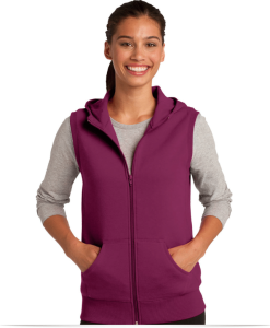 Personalized Sport-Tek Ladies Hooded Fleece Vest