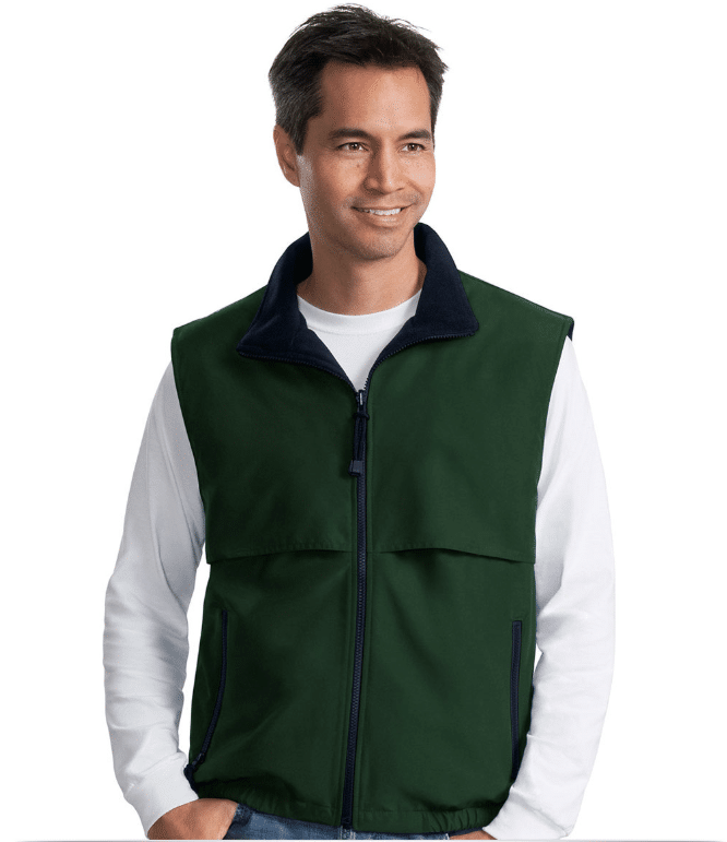 Embroidered Fleece Vest Reversible Design Online at AllStar Logo