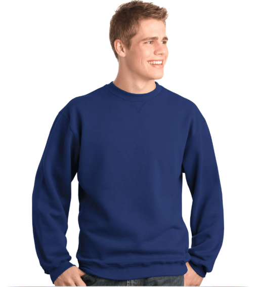 Custom Printed Crewneck Sweatshirt Sueded Fleece