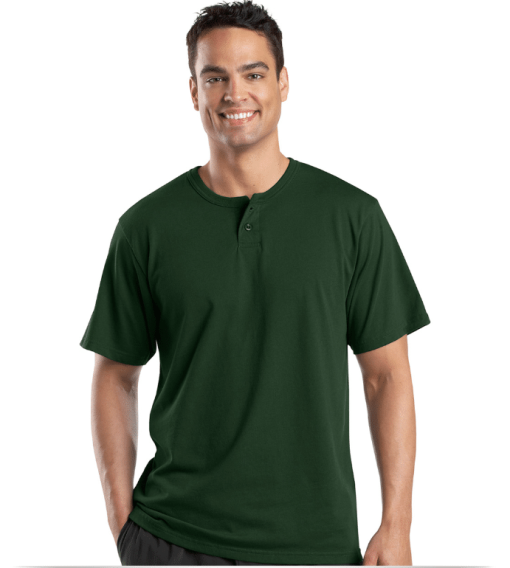 Custom Henley Short Sleeve T-Shirt