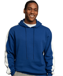 Hooded Embroidered Fleece Pullover