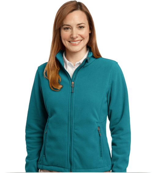 Custom Embroidered Ladies Fleece Jacket
