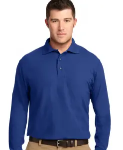 Custom Logo Long Sleeve Polo Shirt