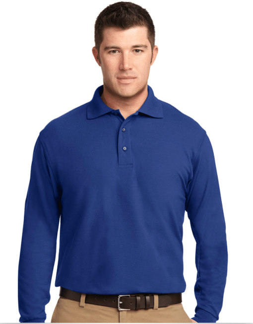 Custom Logo Long Sleeve Polo Shirt