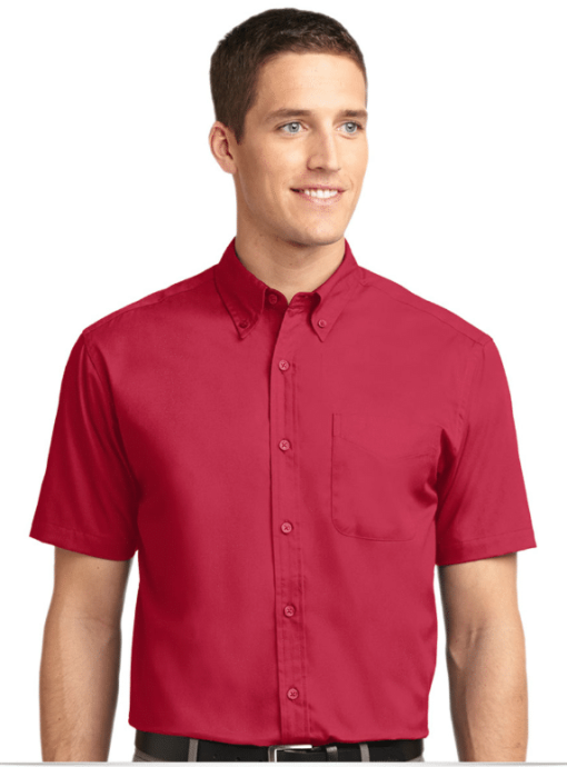 Embroidered Short Sleeve Easy Care Shirt