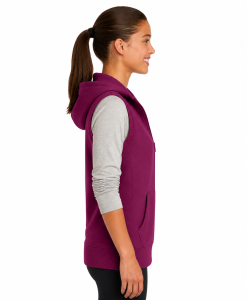 Alternative view of Sport-Tek Ladies Hooded Fleece Vest