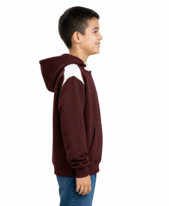 Alternative view of Youth Pullover Hoodie with Contrast Color