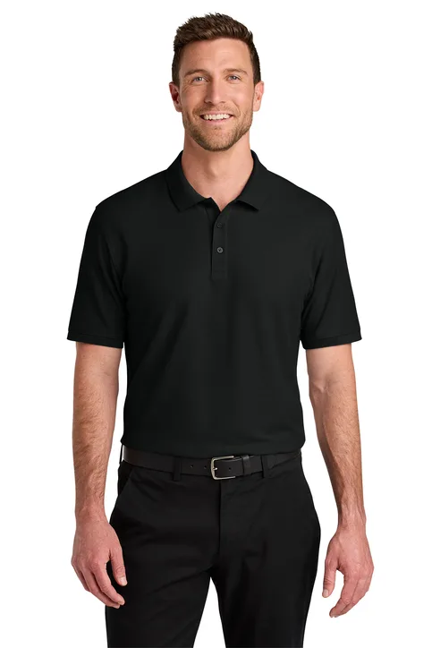 Men's Dri-Fast Solid Mesh Polo - Image 5