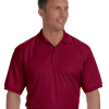 Custome Men's Dri-Fast Solid Mesh Polo