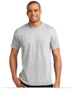 Hanes 50/50 T-Shirt with Embroidered Custom Logo