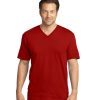 Embroidered District Made Men’s Perfect Weight V-Neck Tee