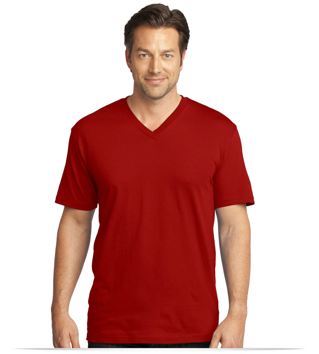 Embroidered District Made Men’s Perfect Weight V-Neck Tee Embroidered District Made Men’s Perfect Weight V-Neck Tee
