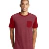 Personalized District Men’s Tee Contrast Sleeves & Pocket