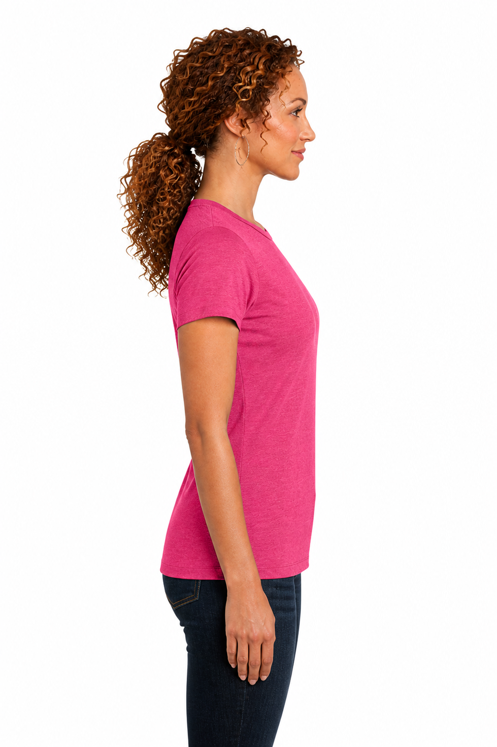 District Made Ladies Perfect Blend Crew Tee - Image 3