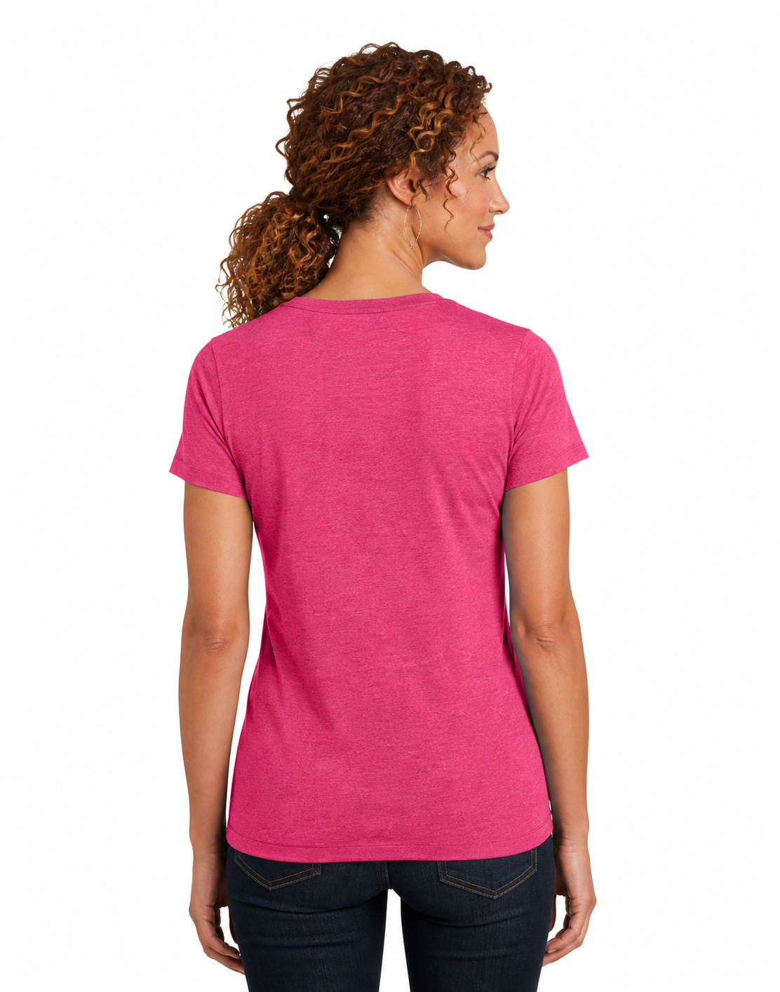 District Made Ladies Perfect Blend Crew Tee - Image 4