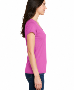 Alternative view of Gildan Junior Fit V-Neck Tee