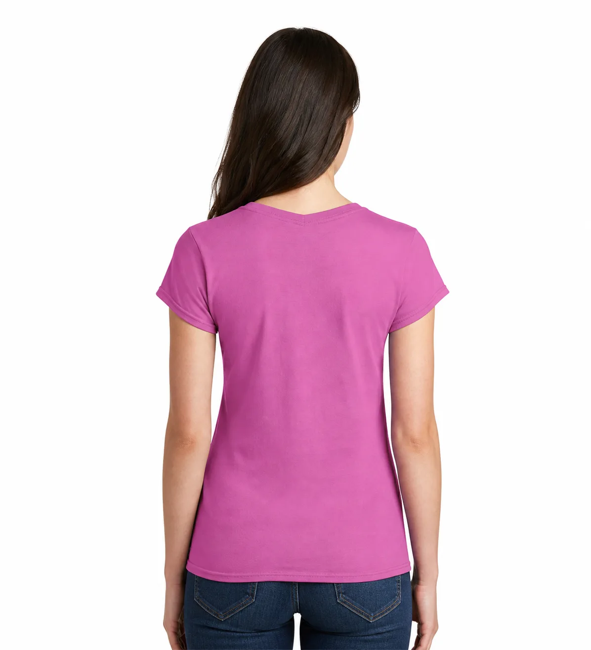 Gildan Junior Fit V-Neck Tee - Image 4