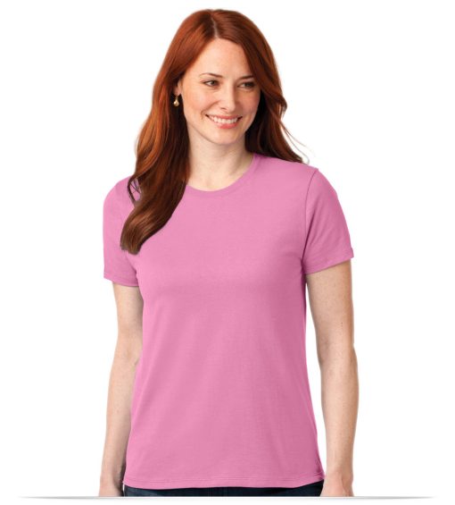 Customize Port and Company Ladies Cotton/Poly T-Shirt