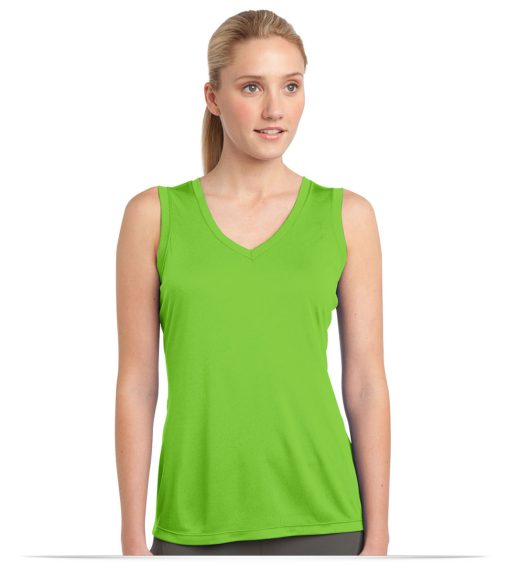 Customize Sport-Tek Ladies Sleeveless V-Neck Tee