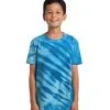 Personalized Port and Company Youth Tiger Stripe Tie-Dye Tee