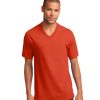 Customize Port and Company 5.4-oz 100% Cotton V-Neck Tee
