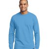Customize Port and Company Long Sleeve Cotton/Poly Tee