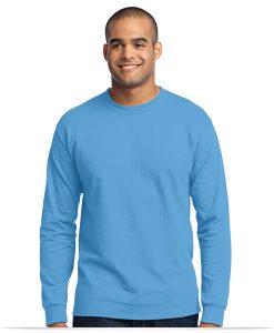Customize Port and Company Long Sleeve Cotton/Poly Tee