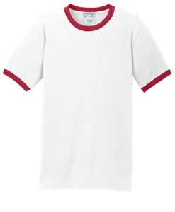 Alternative view of Port and Company 5.4-oz 100% Cotton Ringer Tee