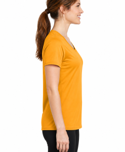 Alternative view of Port and Company Ladies Performance V-Neck Tee