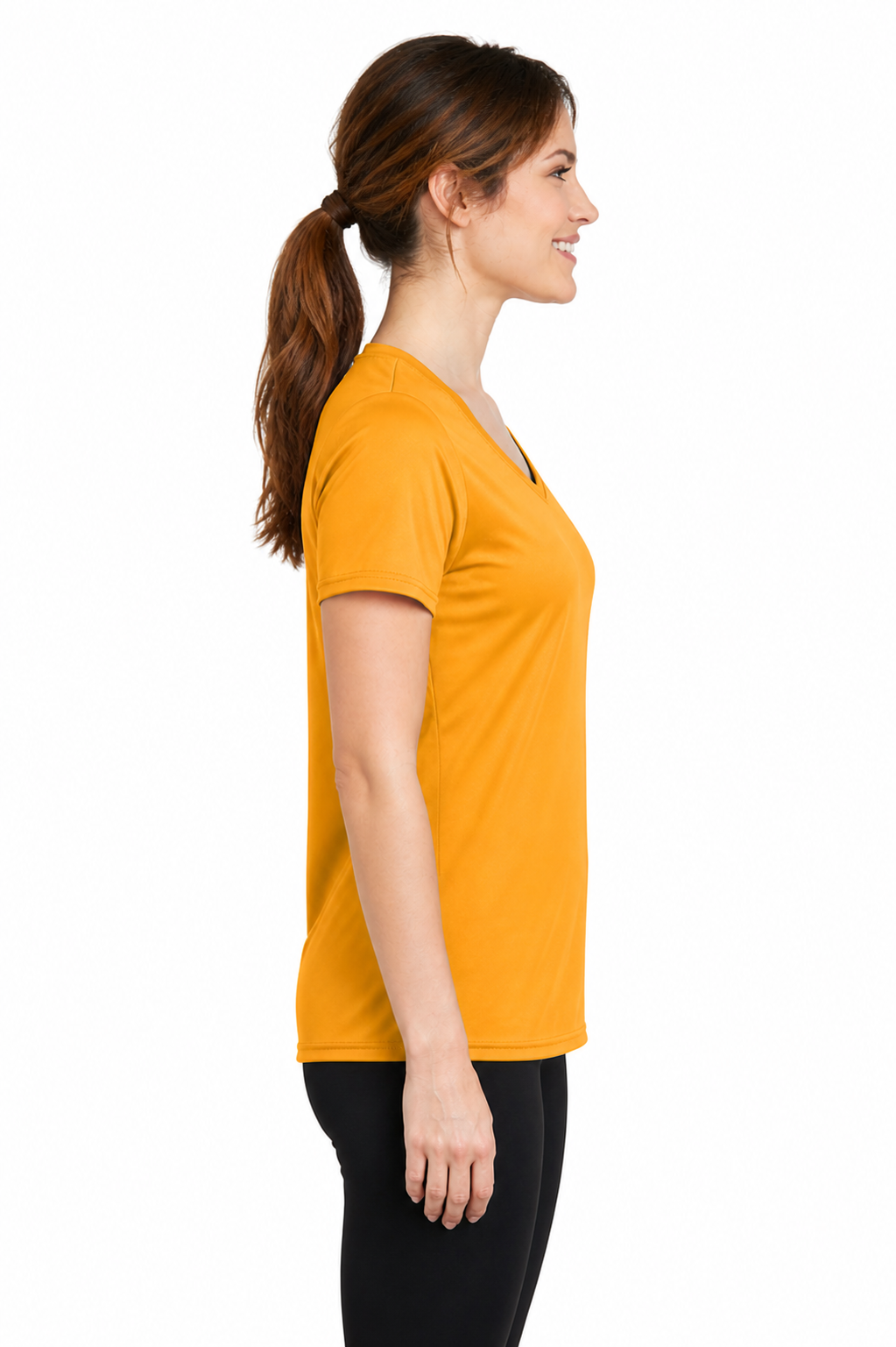 Port and Company Ladies Performance V-Neck Tee - Image 2