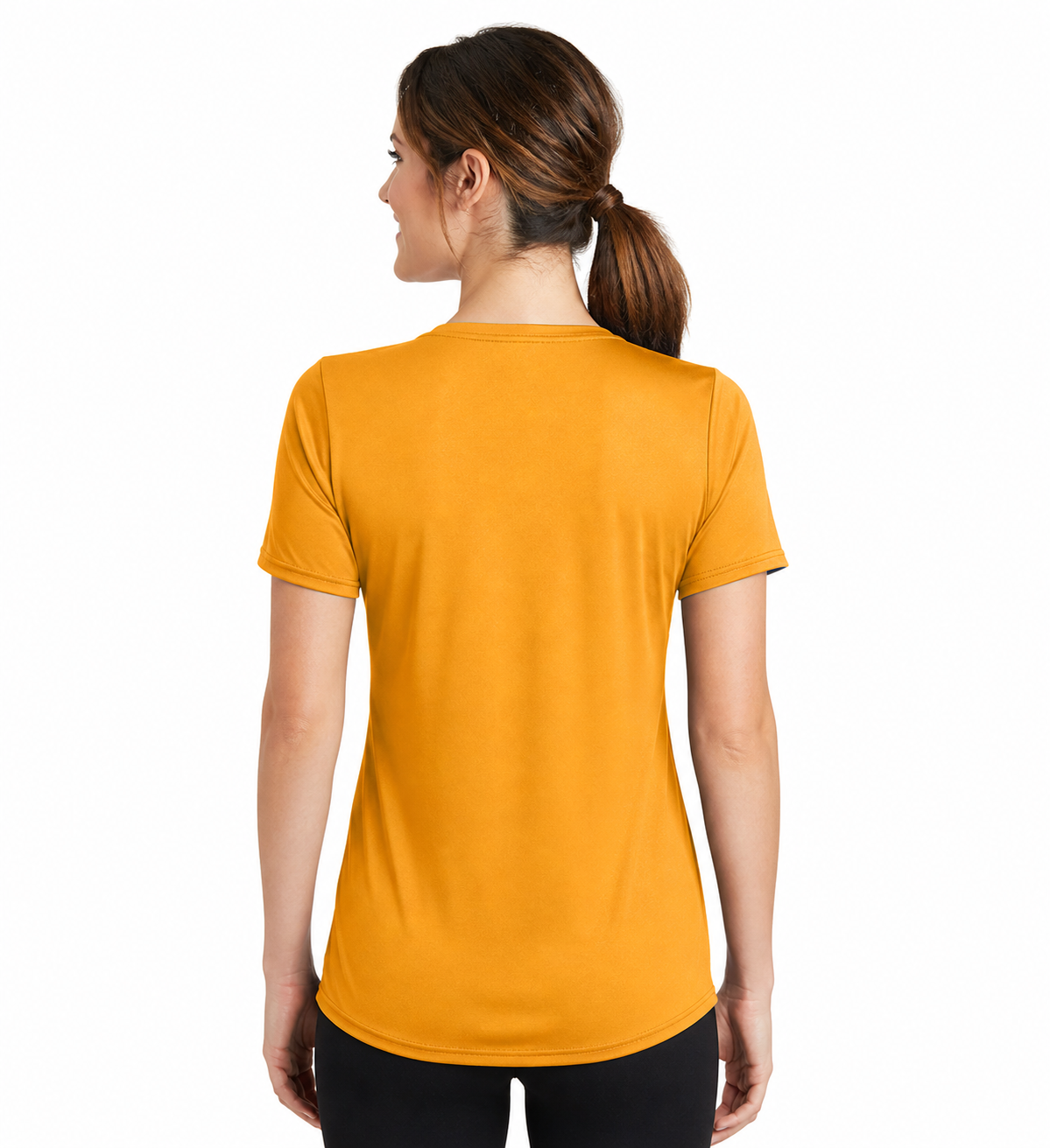 Port and Company Ladies Performance V-Neck Tee - Image 4
