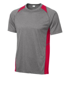 Alternative view of Sport-Tek Heather Colorblock Contender Tee