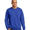 Embroidered Custom Logo on Anvil Crewneck Sweatshirt