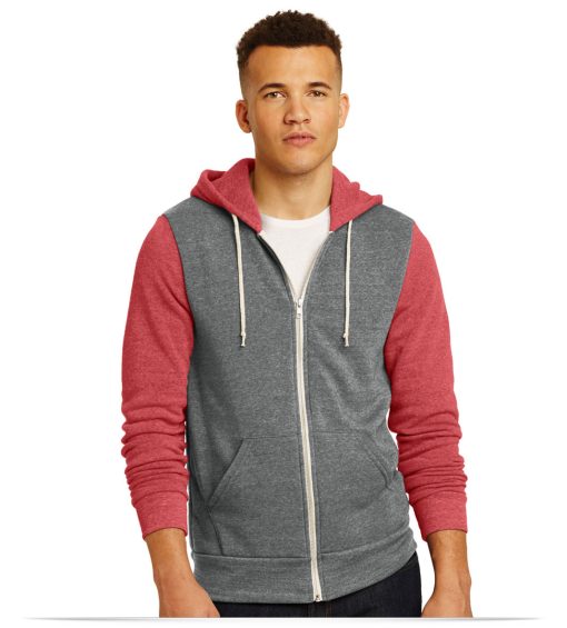 Alternative Colorblock Rocky Eco-Fleece Zip Hoodie