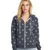 Personalized Alternative Ladies Camo Fleece Zip Hoodie
