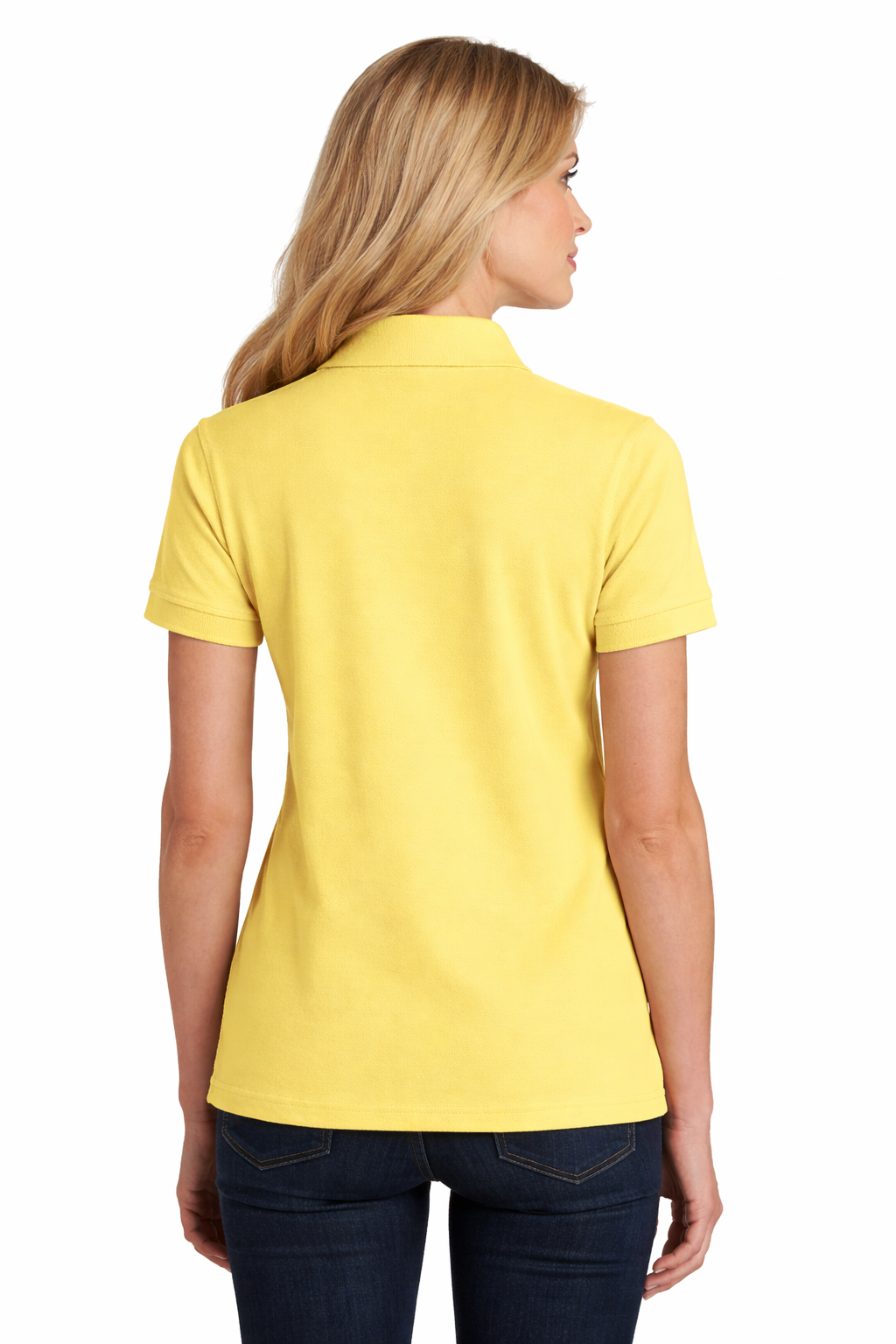 AllStar Logo Ladies Ring Spun Pique Polo - Image 4