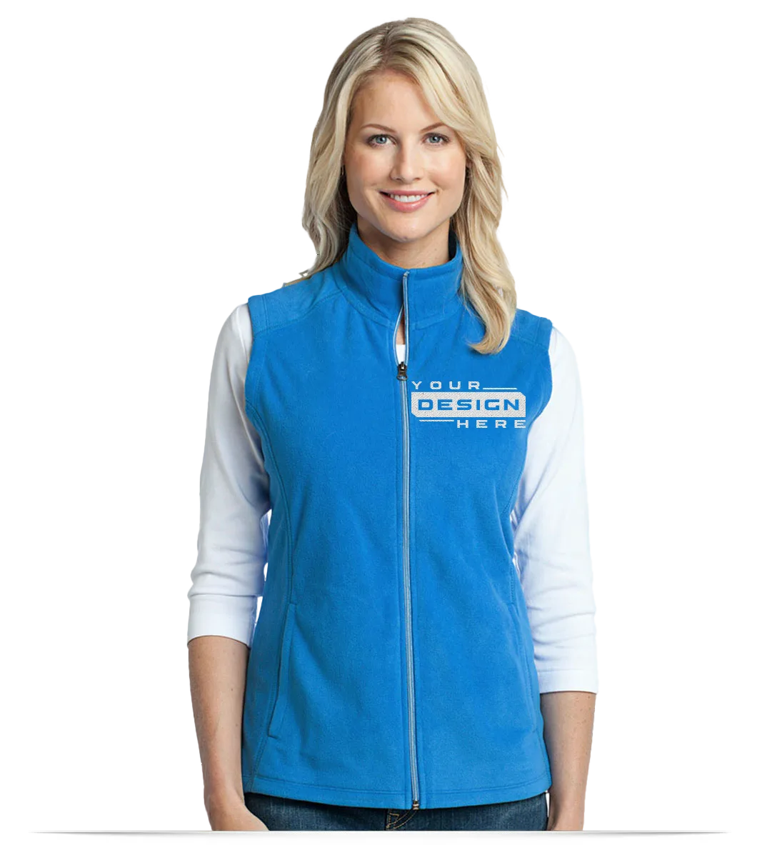 Custom Women’s Embroidered Logo Vests