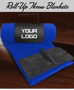 Custom Roll Up Fleece Throw Blanket
