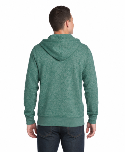 Alternative view of Distric Young Mens Marled Full-Zip Hoodie
