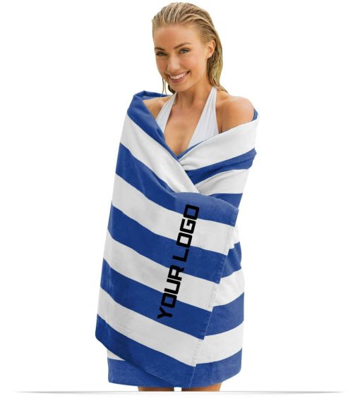 Custom Cabana Stripe Beach Towel