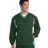 Custom Sport-Tek Tipped V-Neck Raglan Wind Shirt