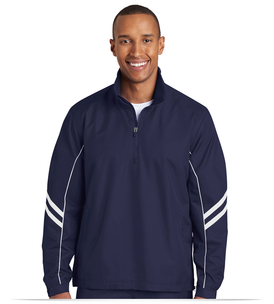 Navy Design Sport-Tek Shield Ripstop 1/2-Zip Pullover