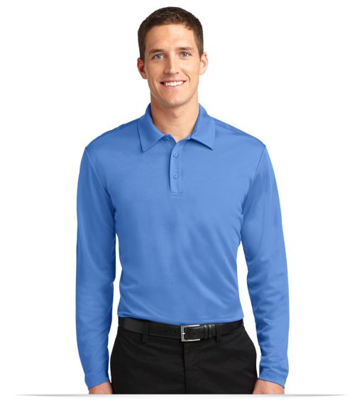 Customize Silk Touch Performance Long Sleeve Polo
