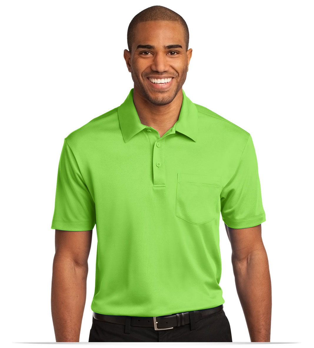 Customize Port Authority Silk Touch Pocket Polo