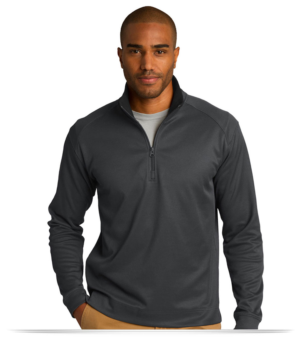 Customize Port Authority Textured 1/4-Zip Pullover Customize Port Authority Textured 1/4-Zip Pullover