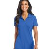 Custom Logo Port Authority Ladies Cotton Performance Polo