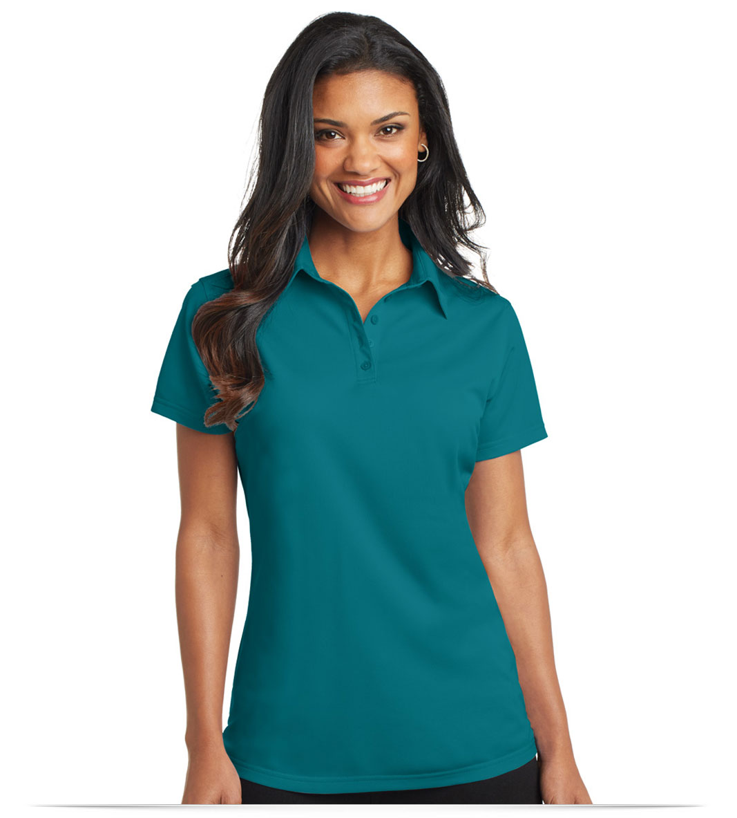 Lonsdale  Womens Zip Polo Top Stitched Logo