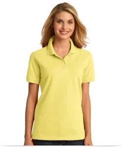 Customize Ladies Ring Spun Pique Polo
