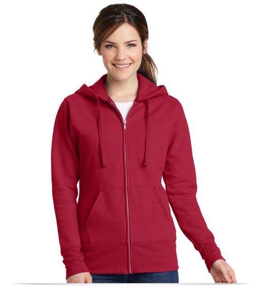Customize Port and Company Ladies Classic Full-Zip Hoodie
